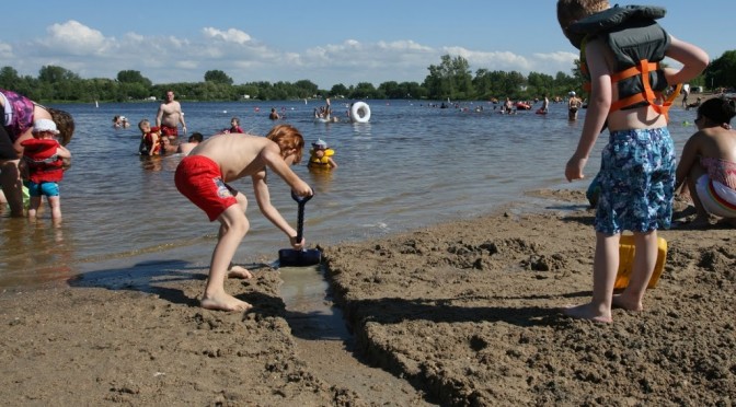 Playing at the Beach